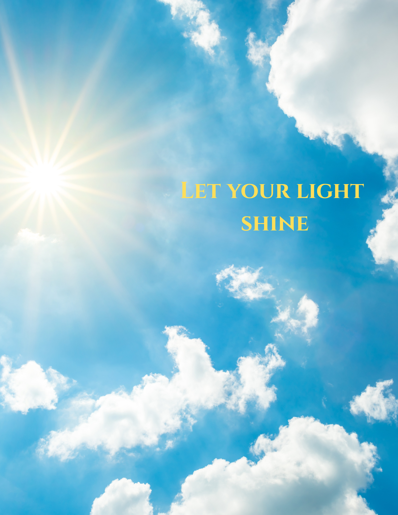 Let Your Light Shine